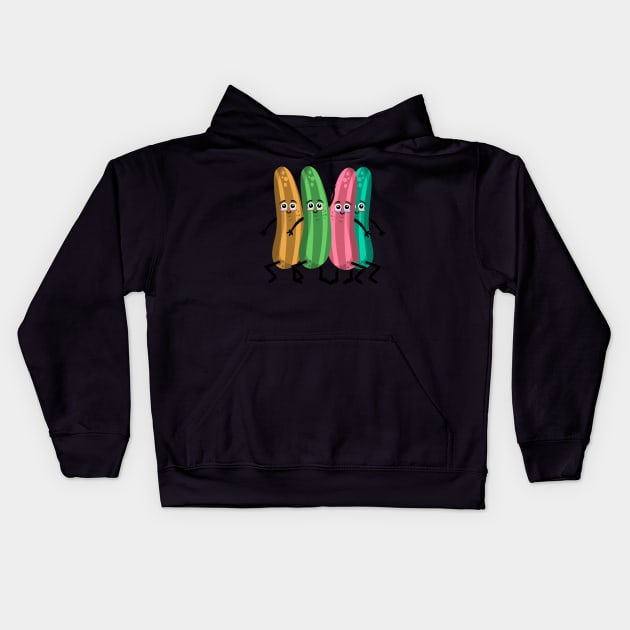 The cucumber crew Kids Hoodie by Imutobi